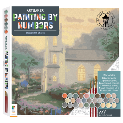 ArtMaker Painting by Numbers Kit: Blossom Hill Church from Thomas Kinkade Studios