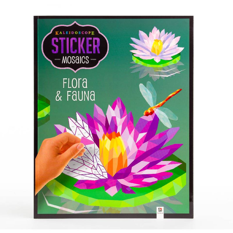 Kaleidoscope Sticker Mosaics: Flora & Fauna