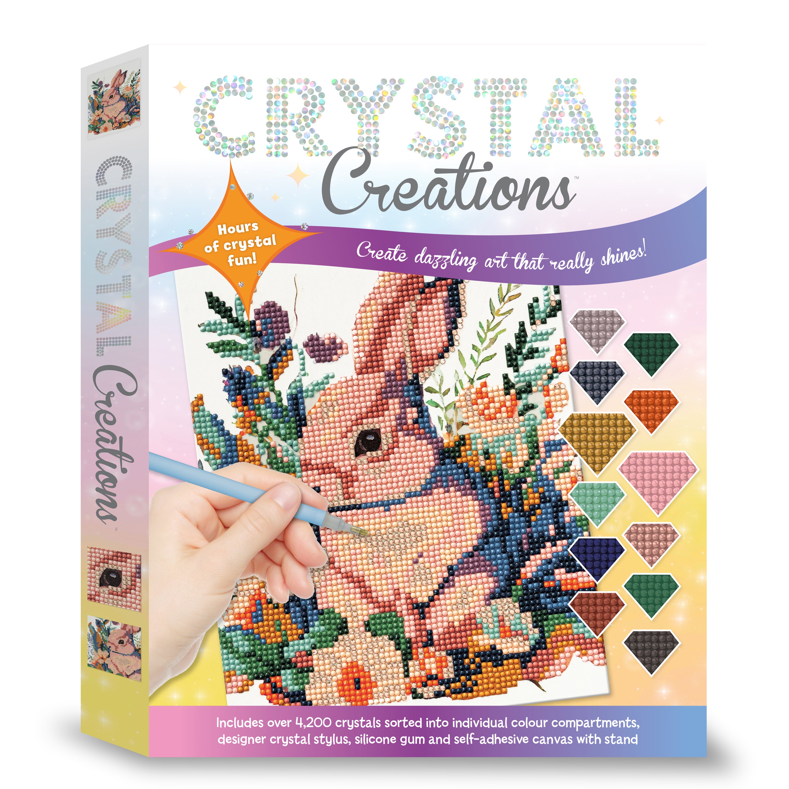 Crystal Creations Easter Flower Bunny CuriousUniverse