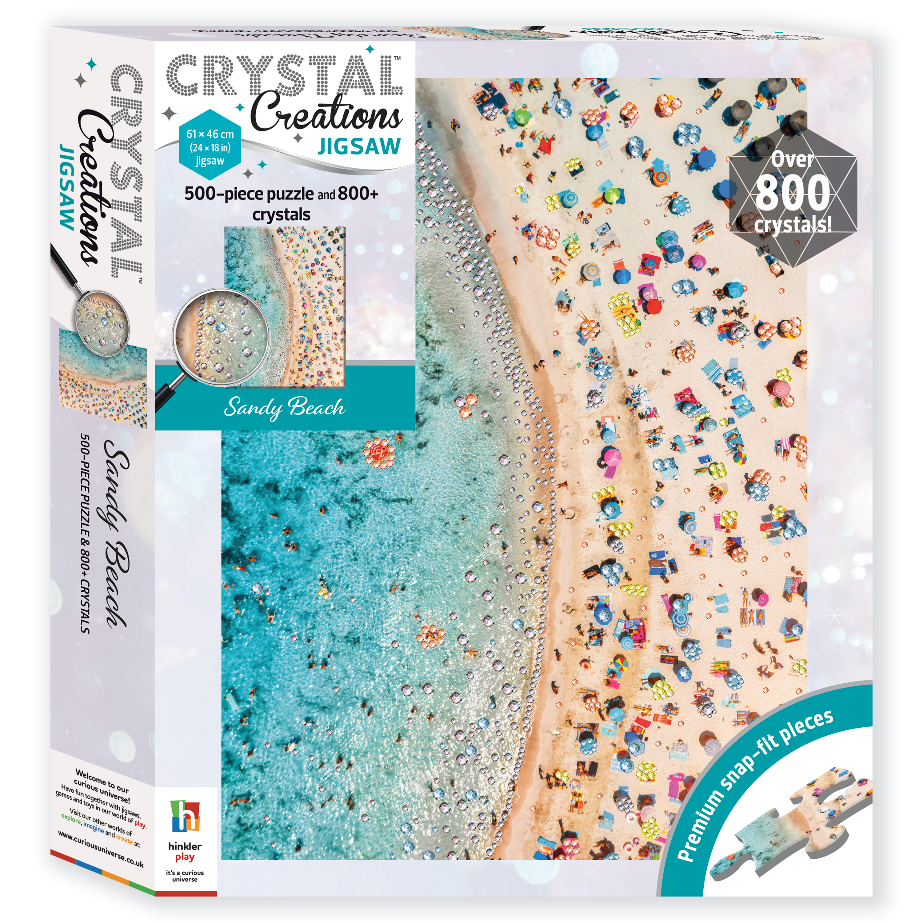 Crystal Creations 500-Piece Jigsaw: Sandy Beach – CuriousUniverse