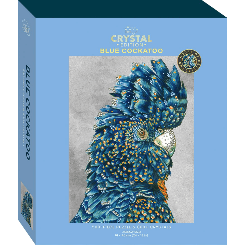 Elevate Crystal Edition 500Piece Jigsaw Blue Cockatoo CuriousUniverse