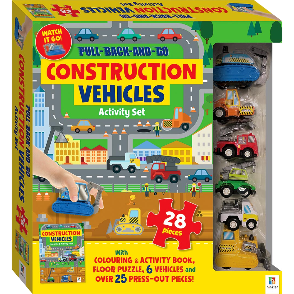 PullBackAndGo Jigsaw Construction Vehicles CuriousUniverse