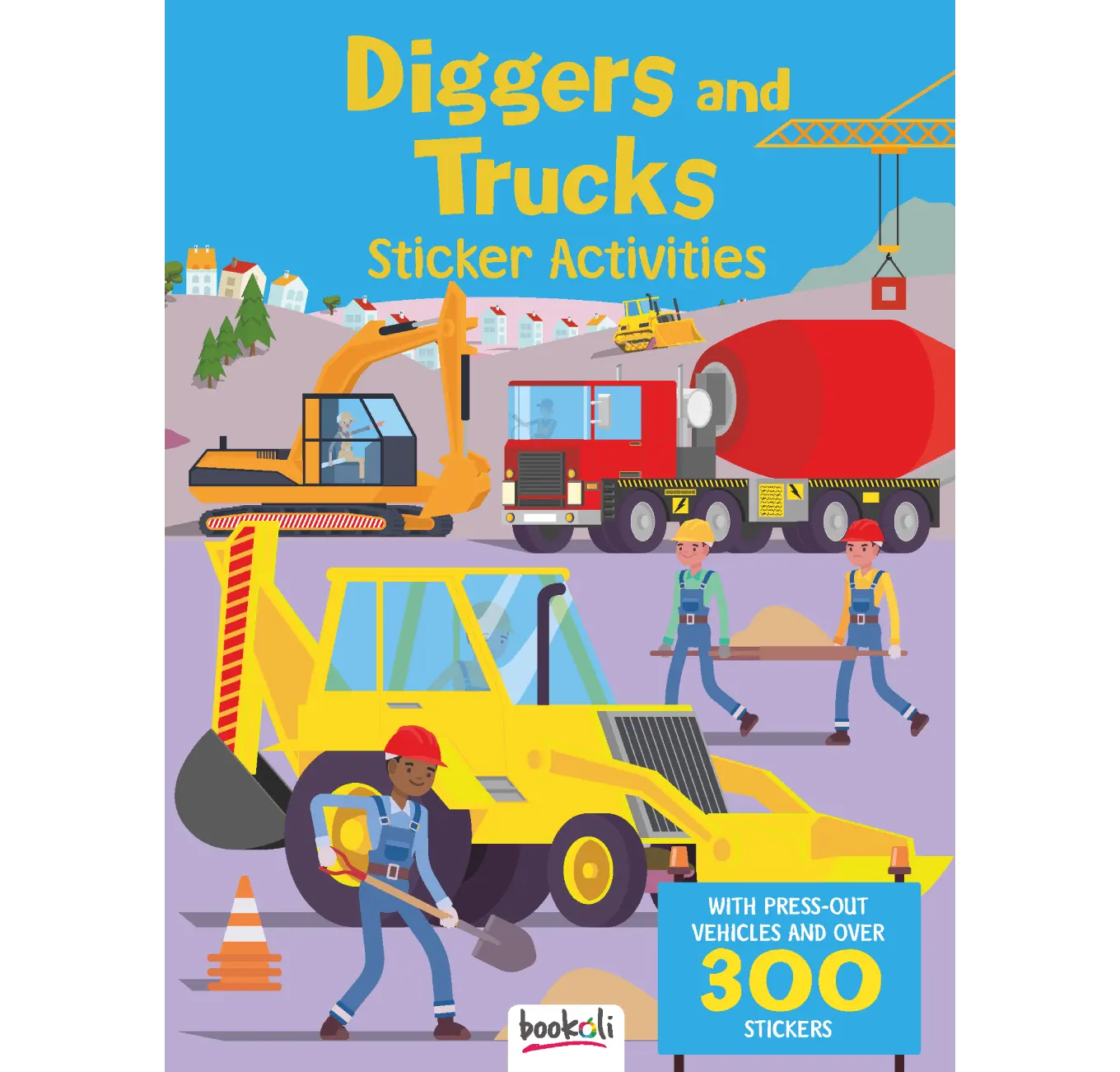 Sticker Activity Book Diggers and Trucks CuriousUniverse