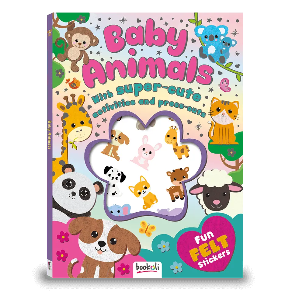 Fun Felt Sticker Activity Book Baby Animals CuriousUniverse