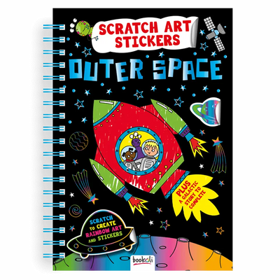 Scratch Art Stickers: Outer Space