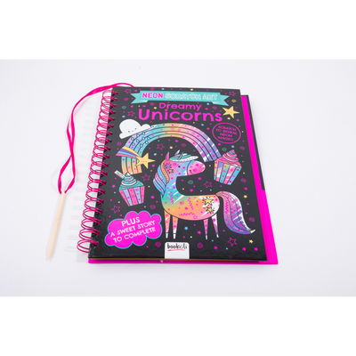Scratch Art Neon: Dreamy Unicorns
