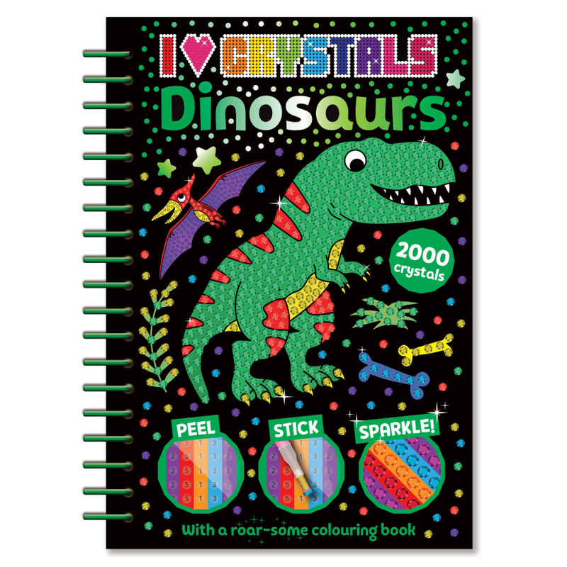 I Love Crystals Book: Dinosaurs