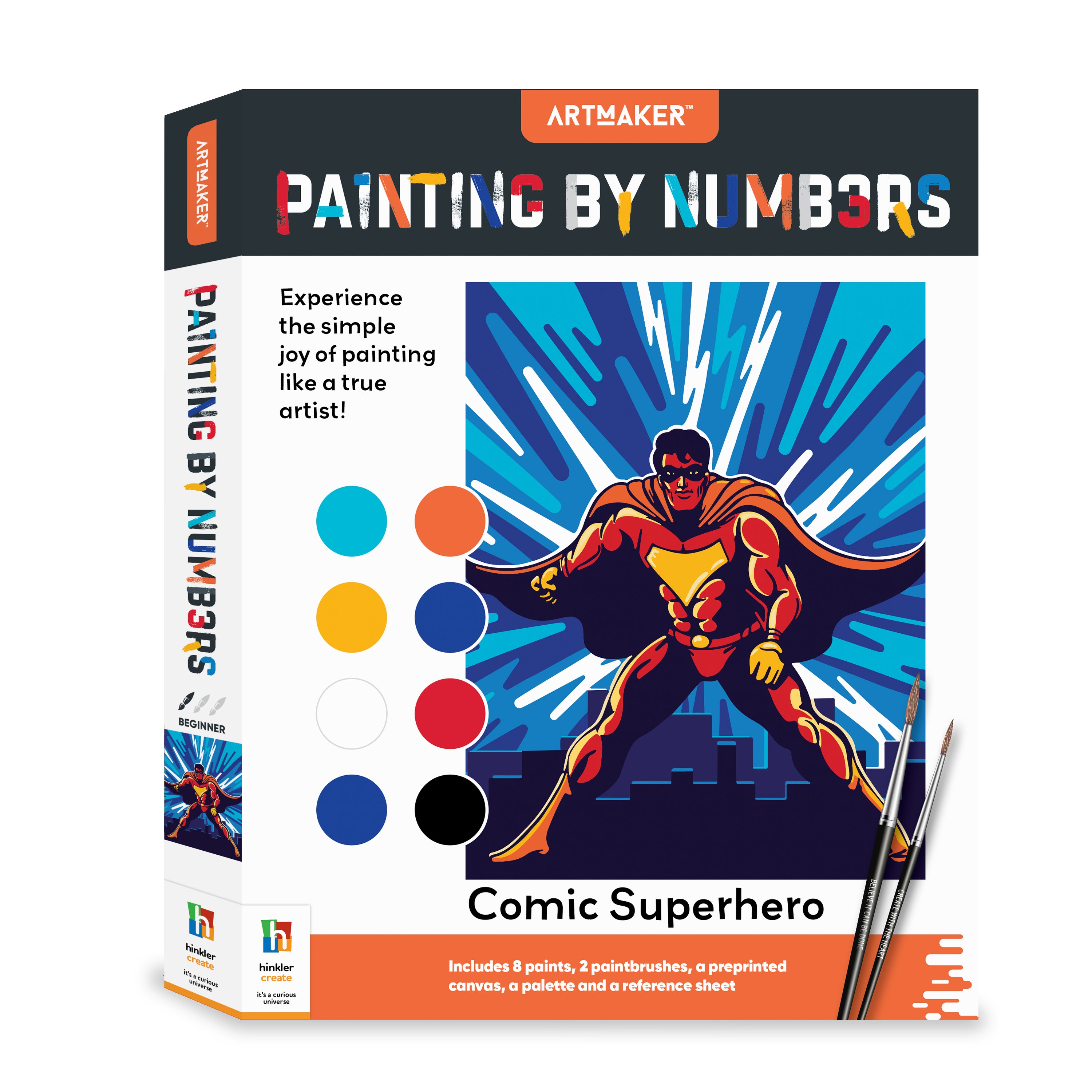 Art Maker Painting by Numbers: Comic Superhero – CuriousUniverse