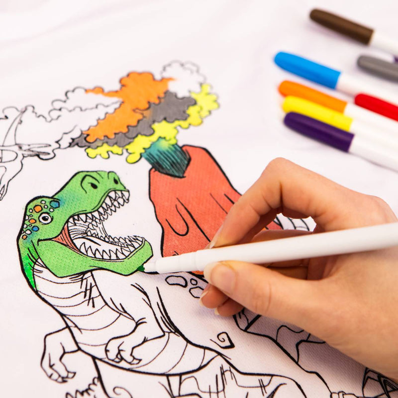 Colour Your Own Dinosaur T-Shirt Boxset