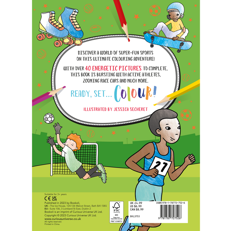 Mega Colouring 48 Page Colouring Book: Sports
