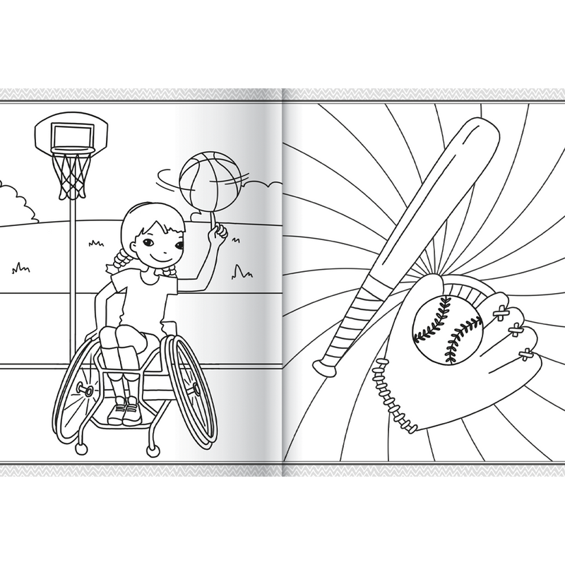 Mega Colouring 48 Page Colouring Book: Sports