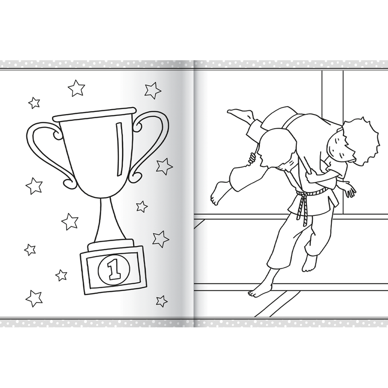 Mega Colouring 48 Page Colouring Book: Sports