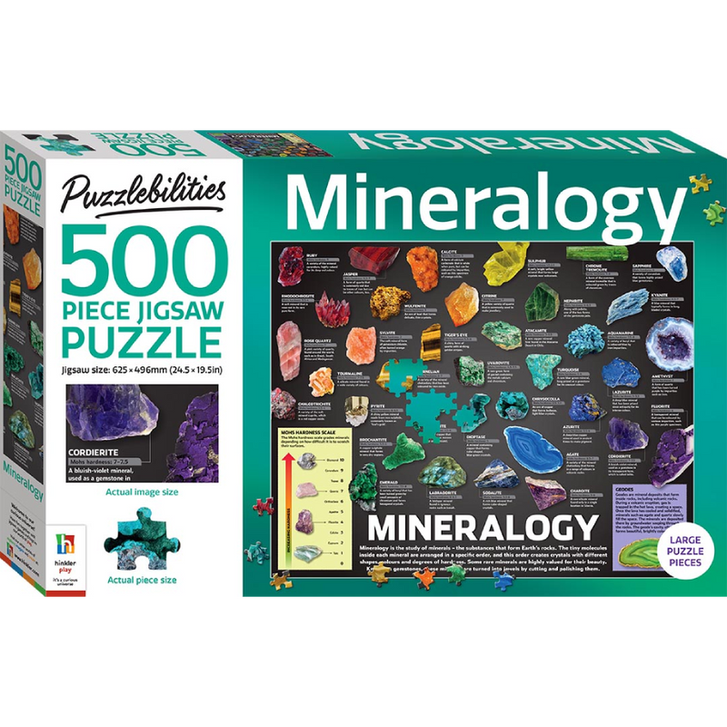 Puzzlebilities Mineralogy 500-Piece Jigsaw