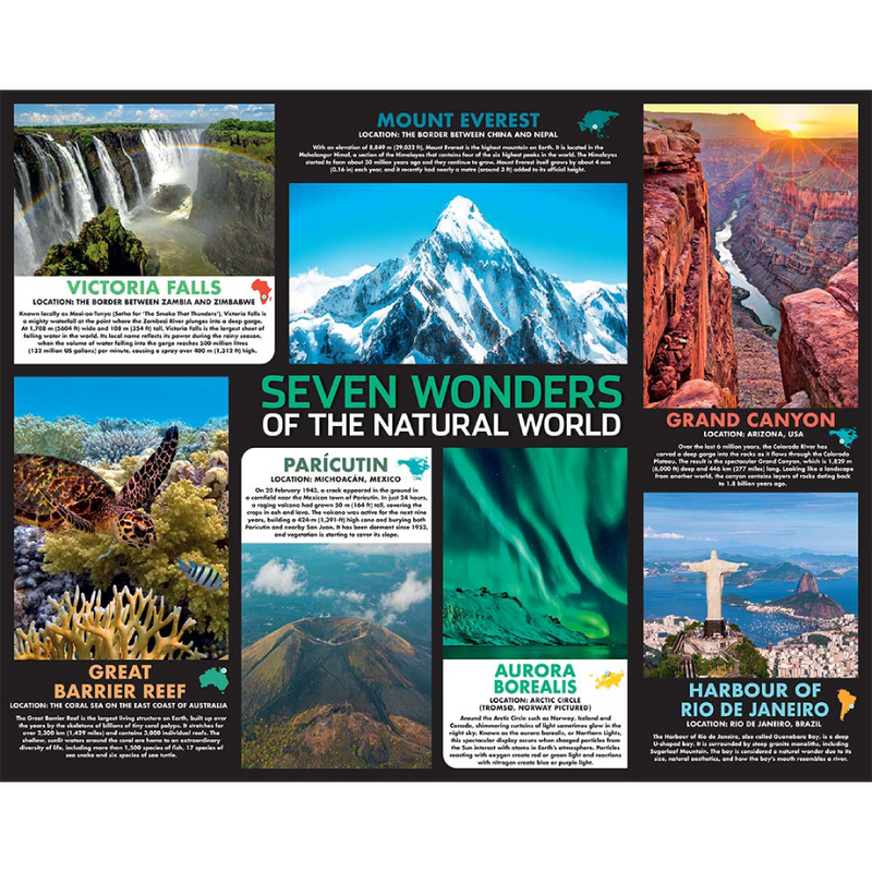 Puzzlebilities Seven Wonders of the Natural World 500-Piece Jigsaw