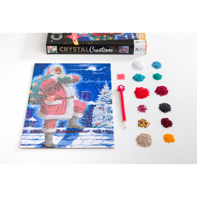 Crystal Creations: Santa on the Rooftop