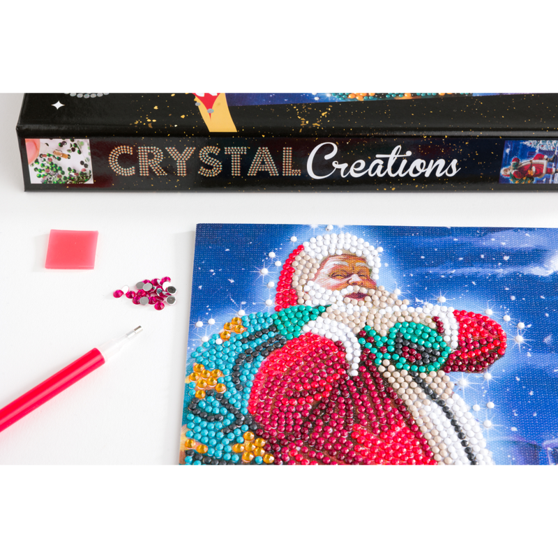 Crystal Creations: Santa on the Rooftop