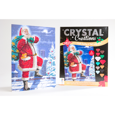 Crystal Creations: Santa on the Rooftop
