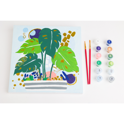 ArtMaker Paint by Numbers Canvas: Morning Monstera