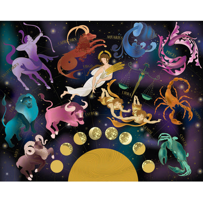 Mindbogglers Gold 1500-Piece Jigsaw: Zodiac Signs