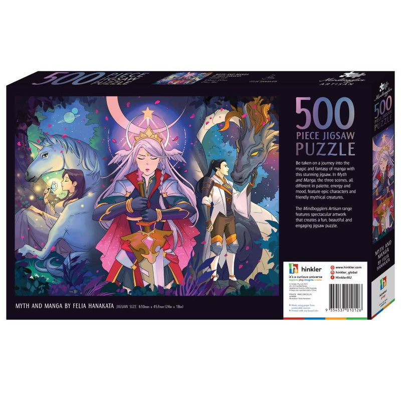 Mindbogglers Artisan 500-Piece Jigsaw: Myth and Manga by Felia Hanakata