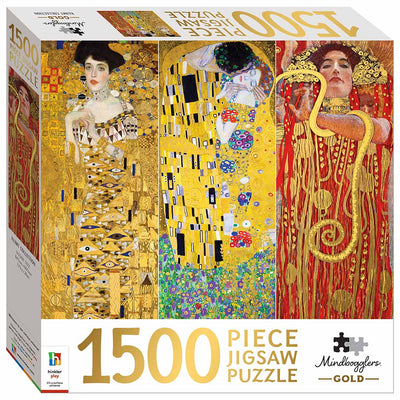 Mindbogglers Gold 1500-Piece Jigsaw: Klimt Collection