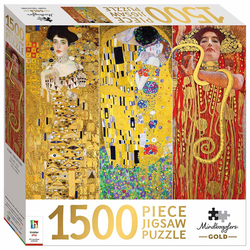 Mindbogglers Gold 1500-Piece Jigsaw: Klimt Collection