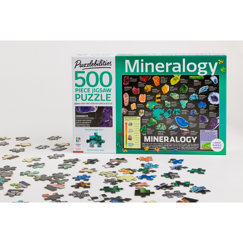 Puzzlebilities Mineralogy 500-Piece Jigsaw