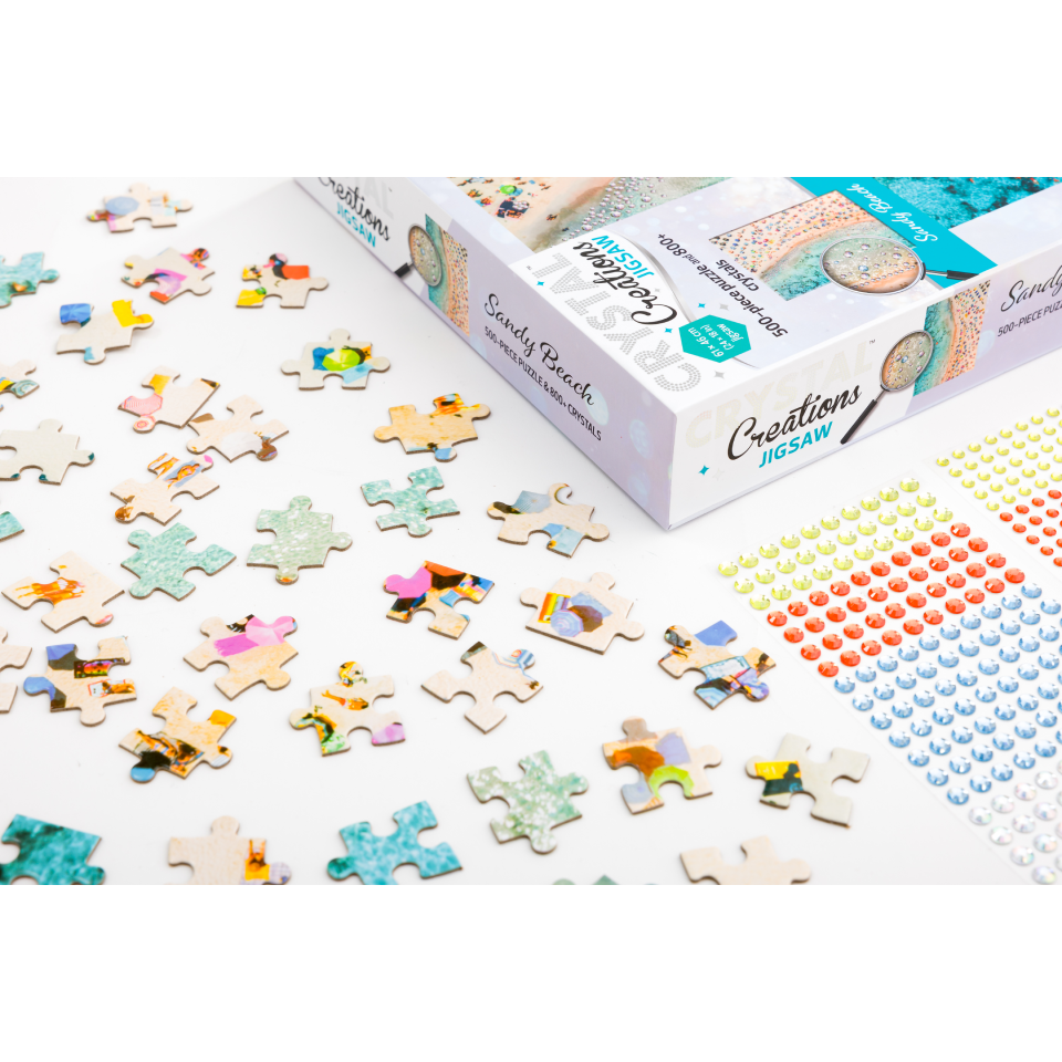 Crystal Creations 500-Piece Jigsaw: Sandy Beach – CuriousUniverse