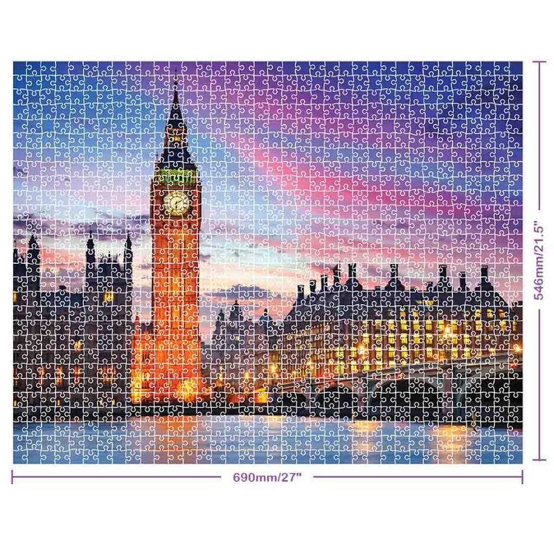 Mindbogglers 1000-Piece Jigsaw: Big Ben, London, UK