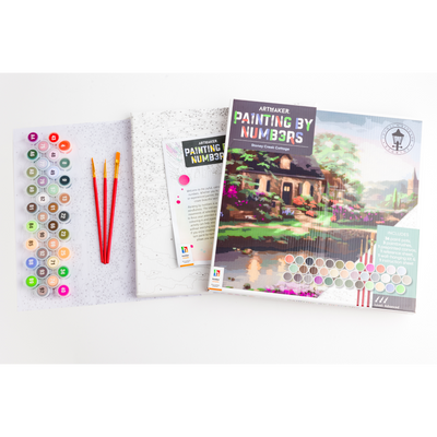 ArtMaker Painting by Numbers Kit: Stoney Creek Cottage from Thomas Kinkade Studios