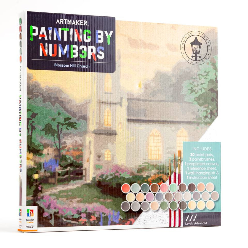ArtMaker Painting by Numbers Kit: Blossom Hill Church from Thomas Kinkade Studios