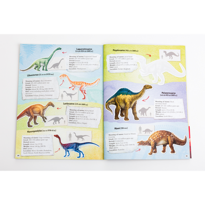 Glow-in-the-Dark Dinosaur Sticker Atlas