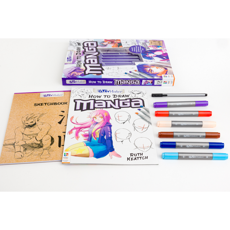 Art Maker Essentials : How To Draw Manga Kit ( Black)