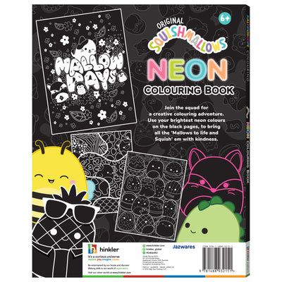 Original Squishmallows Neon Colouring Book