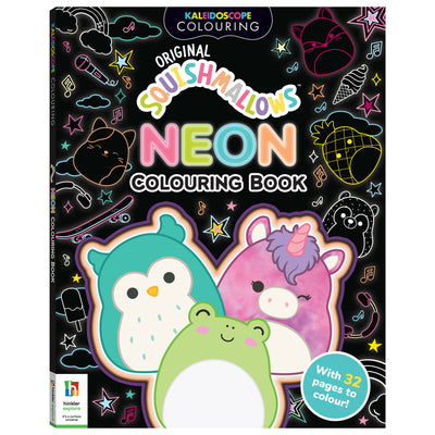 Original Squishmallows Neon Colouring Book