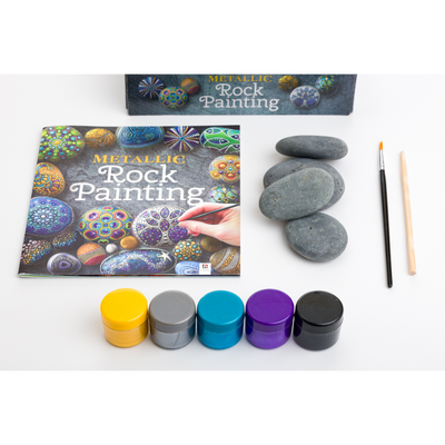 Metallic Rock Painting Gift Box