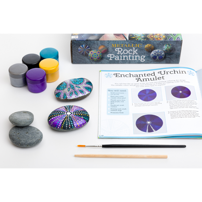 Metallic Rock Painting Gift Box