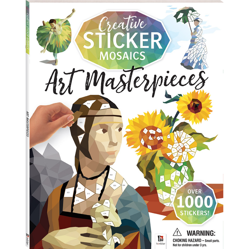 Creative Sticker Mosaics: Art Masterpieces