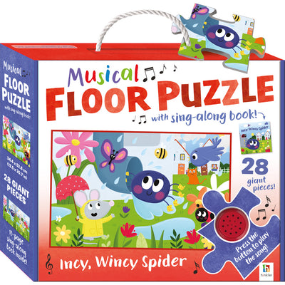 Musical Floor Puzzle with Sing-Along Book: Incy Wincy Spider