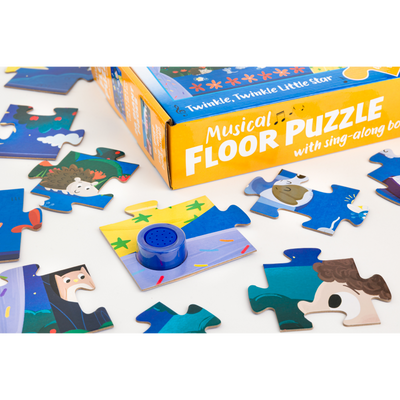 Musical Floor Puzzle with Sing-Along Book: Twinkle, Twinkle Little Star