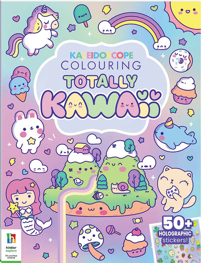 Kaleidoscope Colouring and Sticker Book: Totally Kawaii