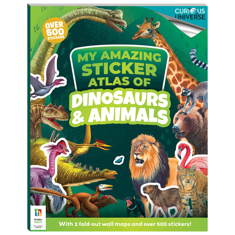 Curious Universe My Amazing Sticker Atlas of Dinosaurs & Animals