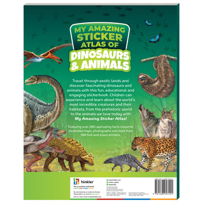 Curious Universe My Amazing Sticker Atlas of Dinosaurs & Animals