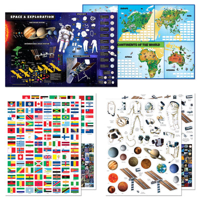 Curious Universe My Amazing Sticker Atlas of the World & Space