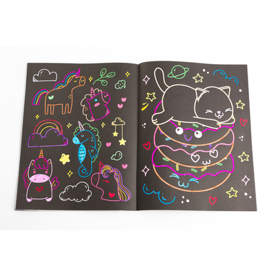 Kaleidoscope Colouring and Sticker Book: Neon Dreams