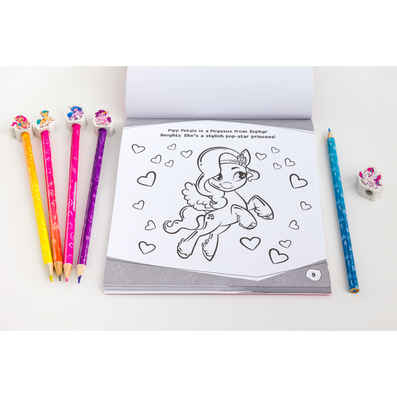 5 Pencil and Eraser Set: My Little Pony