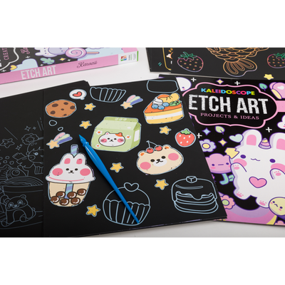 Kaleidoscope Etch Art Creations: Kawaii