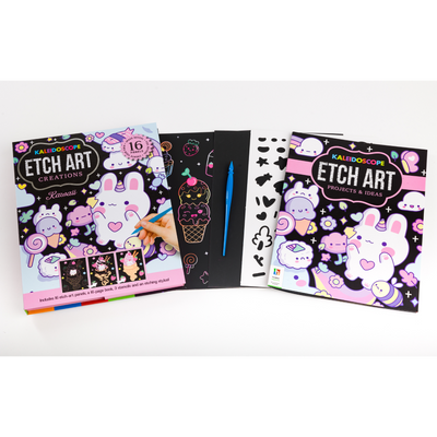 Kaleidoscope Etch Art Creations: Kawaii