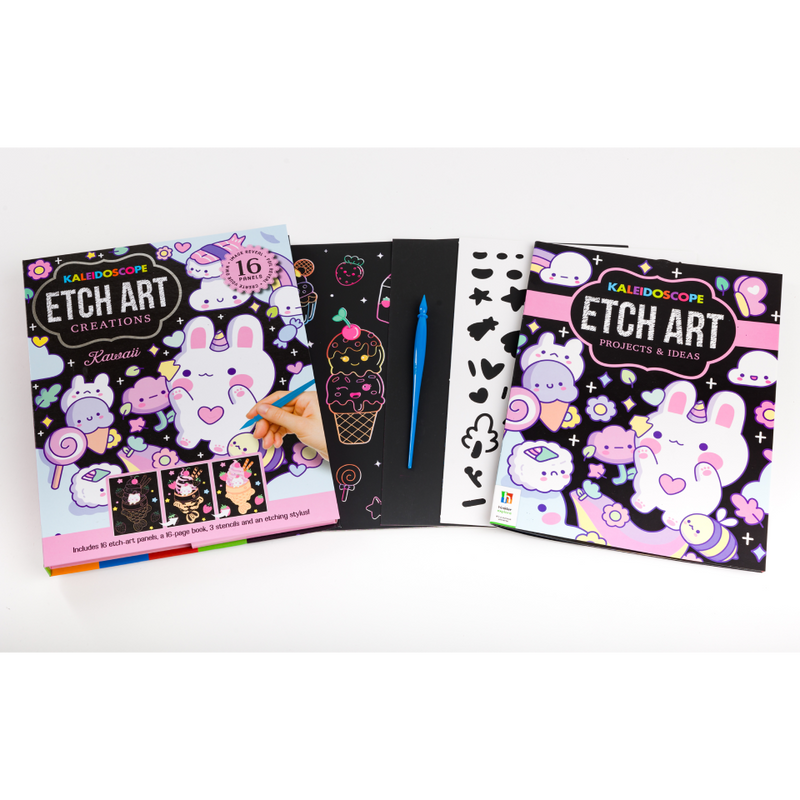 Kaleidoscope Etch Art Creations: Kawaii