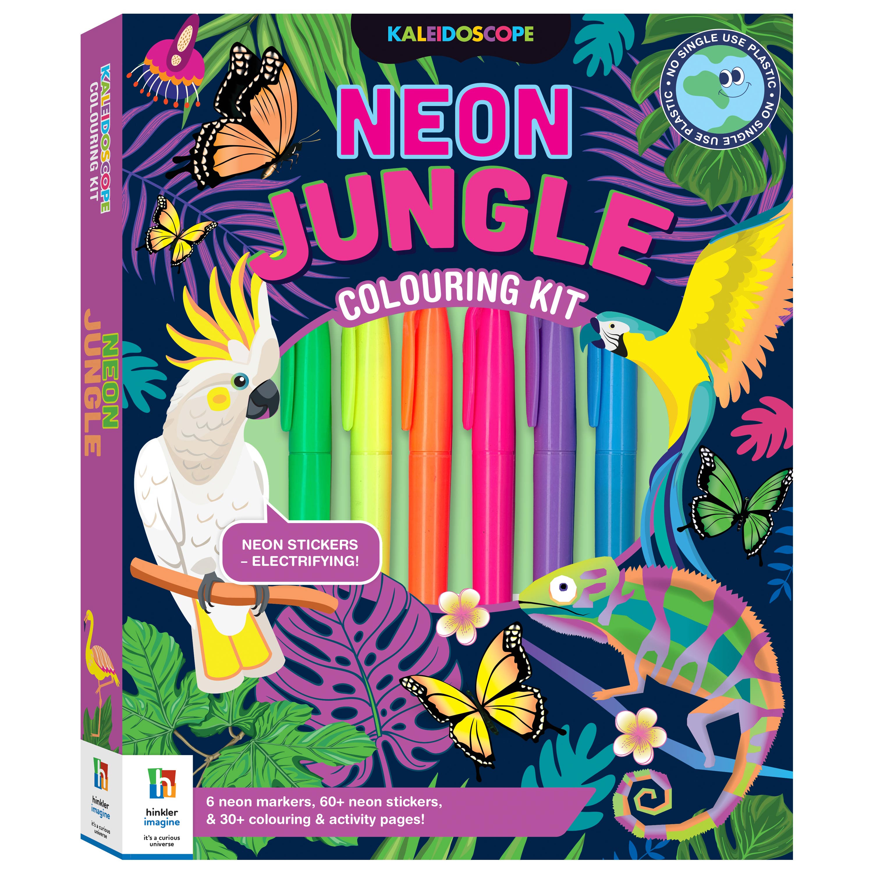 Kaleidoscope Colouring Kit: Neon Jungle – CuriousUniverse